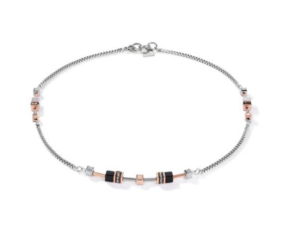 Колье-трансформер 4-in-1 сотуар Coeur de Lion Rosegold-Silver 5008/10-1631