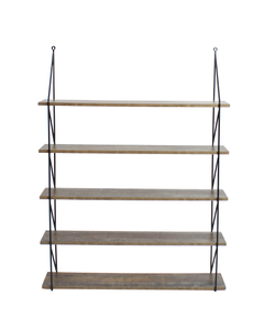 Полка металлическая настенная №1 пятиярусная