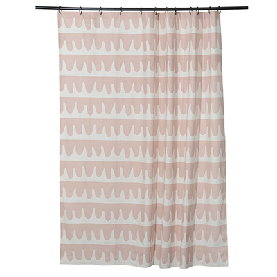 Штора для ванной popple цвета пыльной розы Cuts&Pieces 180х200 см