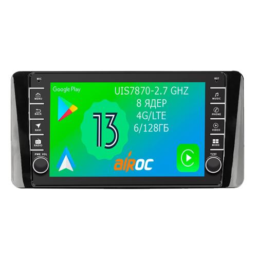Магнитола для Volkswagen Polo, Skoda Rapid 2020+ - Airoc AB-3717 (кнопки и крутилки), Android 13, Быстрая, SIM-слот, CarPlay