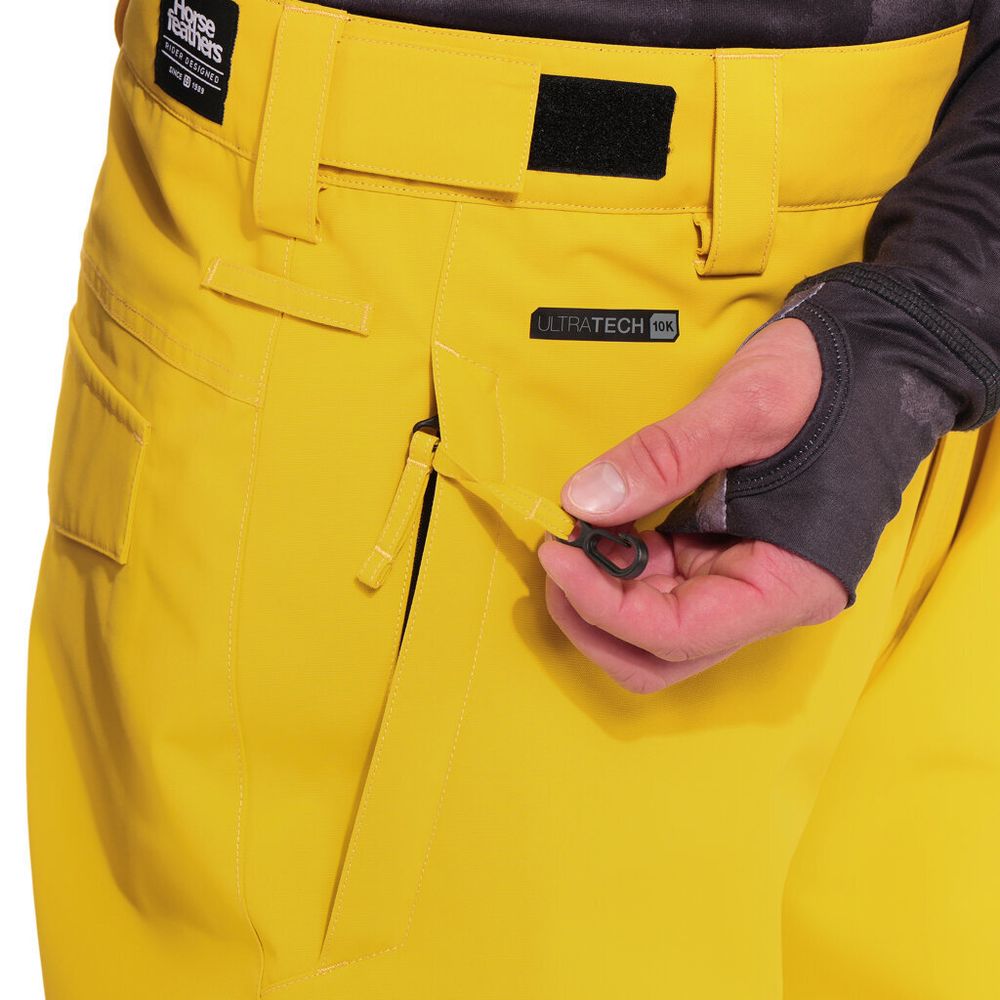 Штаны мужские сноубордические Horsefeathers ORCA PANTS (sulphur)