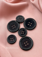 Пуговицы на прокол БЛНСГ. черные