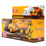 Модель ин. мет. "Карьерный самосвал" 15см, открыв. двери, подвижные детали, коробка SB-17-55-A-WB