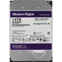 HDD жесткий диск 14TB WD Purple Pro (WD142PURP) (Serial ATA III, 7200- rpm, 512Mb, 3.5", All Frame AI)