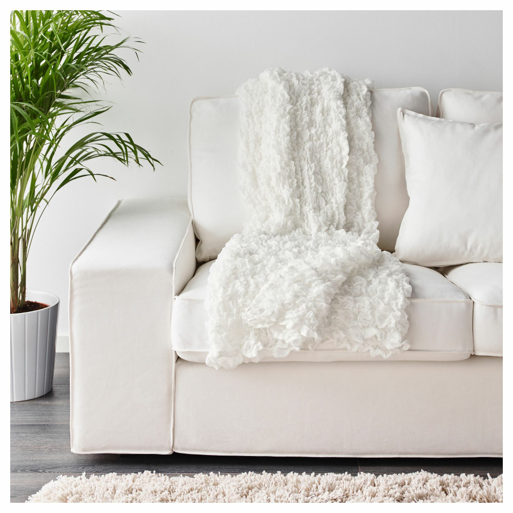 Покрывало IKEA OFELIA (ОФЕЛИЯ), Белый, 130х170 см