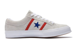 Converse One Star non-slip, wear-resistant, lightweight, low-top sneakers for men and women, white and red