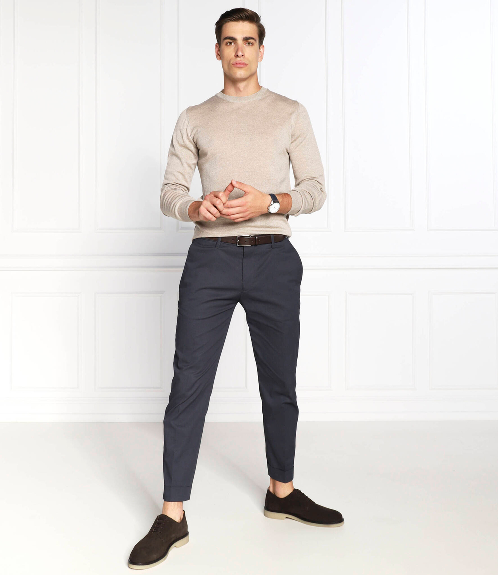 Хлопковый свитер custer Oscar Jacobson - бежевый(64398023)