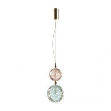 Подвесной светодиодный светильник 5412/13LB золото/розовый/голубой Caramella Odeon Light Exclusive