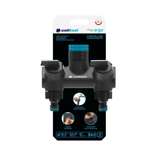 Распределитель CELLFAST ERGOLINE 2-х канальный