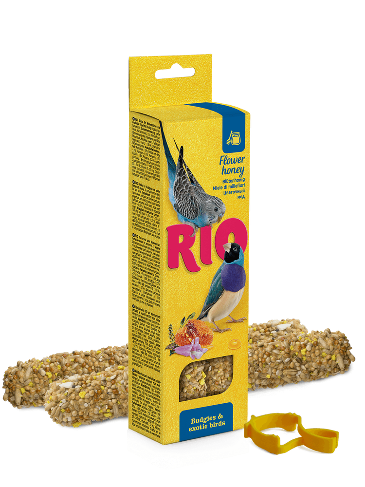 Rio 40г*2 Лакомство для птиц Палочки с медом для волнистых попугаев и экзотов