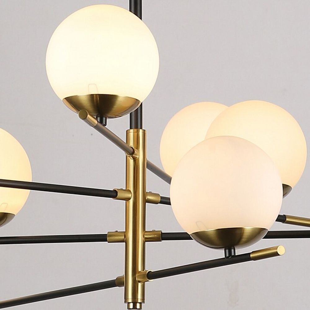 Люстра на штанге ILLUMICO IL0063 IL0063-8P-79 BK COP