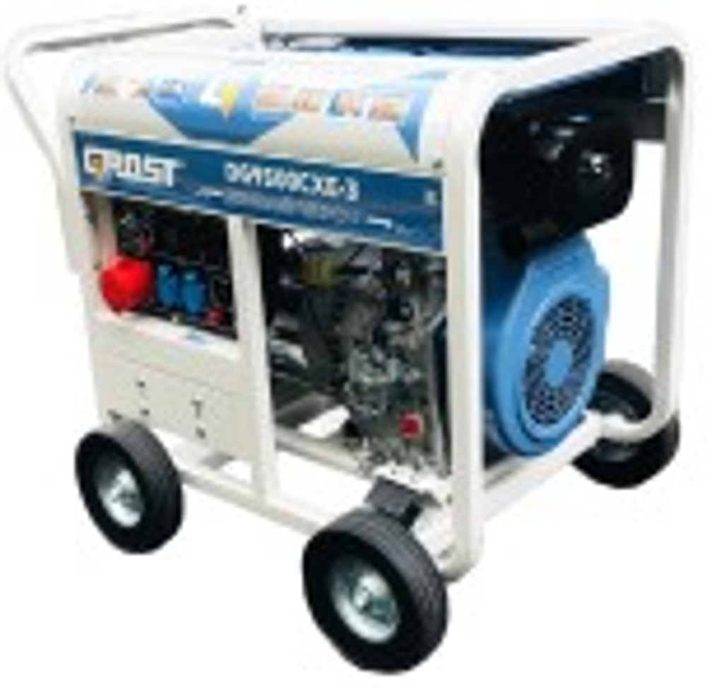 Электростанция дизельная с воздушным охлаждением GROST DG9500CXE-3 открытая 214965