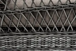 "Гранд Латте" кресло из искусственного ротанга, цвет графит