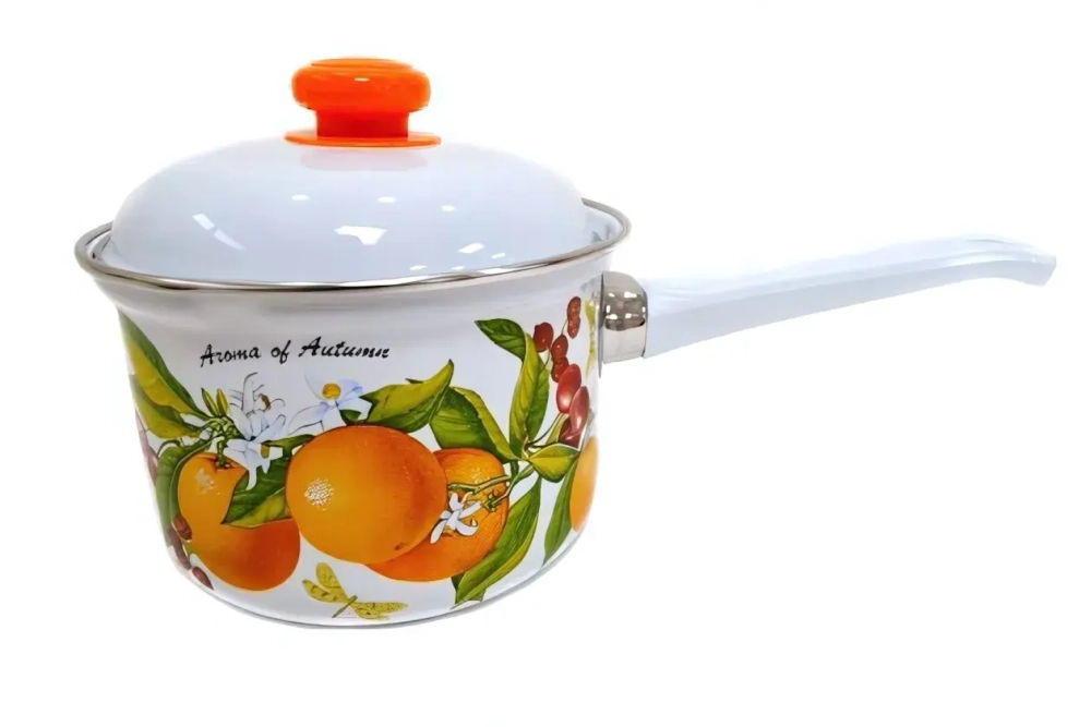Кастрюля эмалированная 1,5л «Фруктовая фантазия» С-1608АП/4