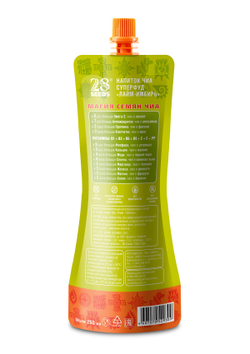 Напиток Чиа 28SEEDS, смузи без сахара СУПЕРФУД Лайм - Имбирь, 10 шт, напитки пп