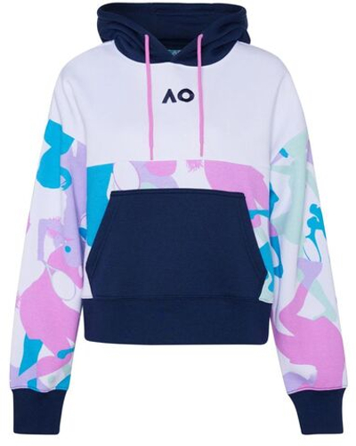 Женская Кофта теннисная Australian Open Hoodie Player Camouflage - разноцветный