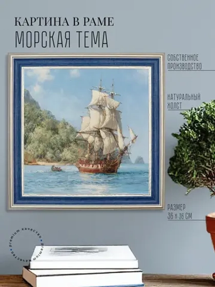 Картина на стену интерьерная на холсте 36*36 см