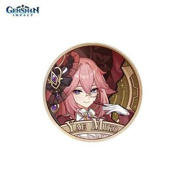 Значок Genshin Impact 2024 Carnival Reunion Яэ Мико Yae Miko 6942421136057