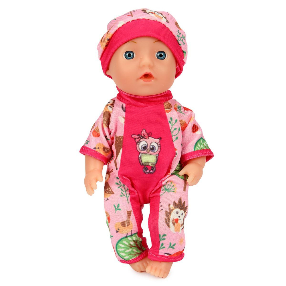 Пупс без озвуч. Сашенька 15см, пьет, писает, горшок, бутылочка (Карапуз)