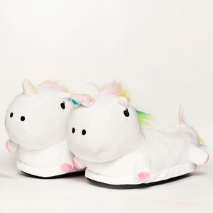 Тапки Rainbow Unicorn White