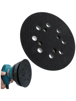 Подошва 125 (тарелка, круг) для орбитальной шлифмашины (Крепление 4 винта) для Makita (5010, 5021, 5031)