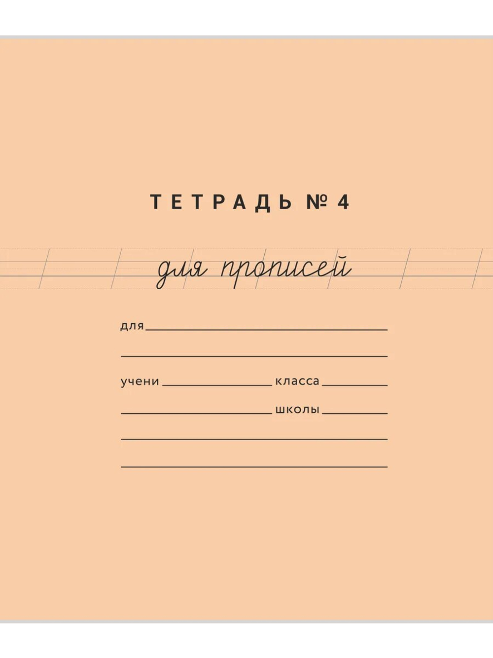 Набор тетрадей для прописей №4, 20 шт