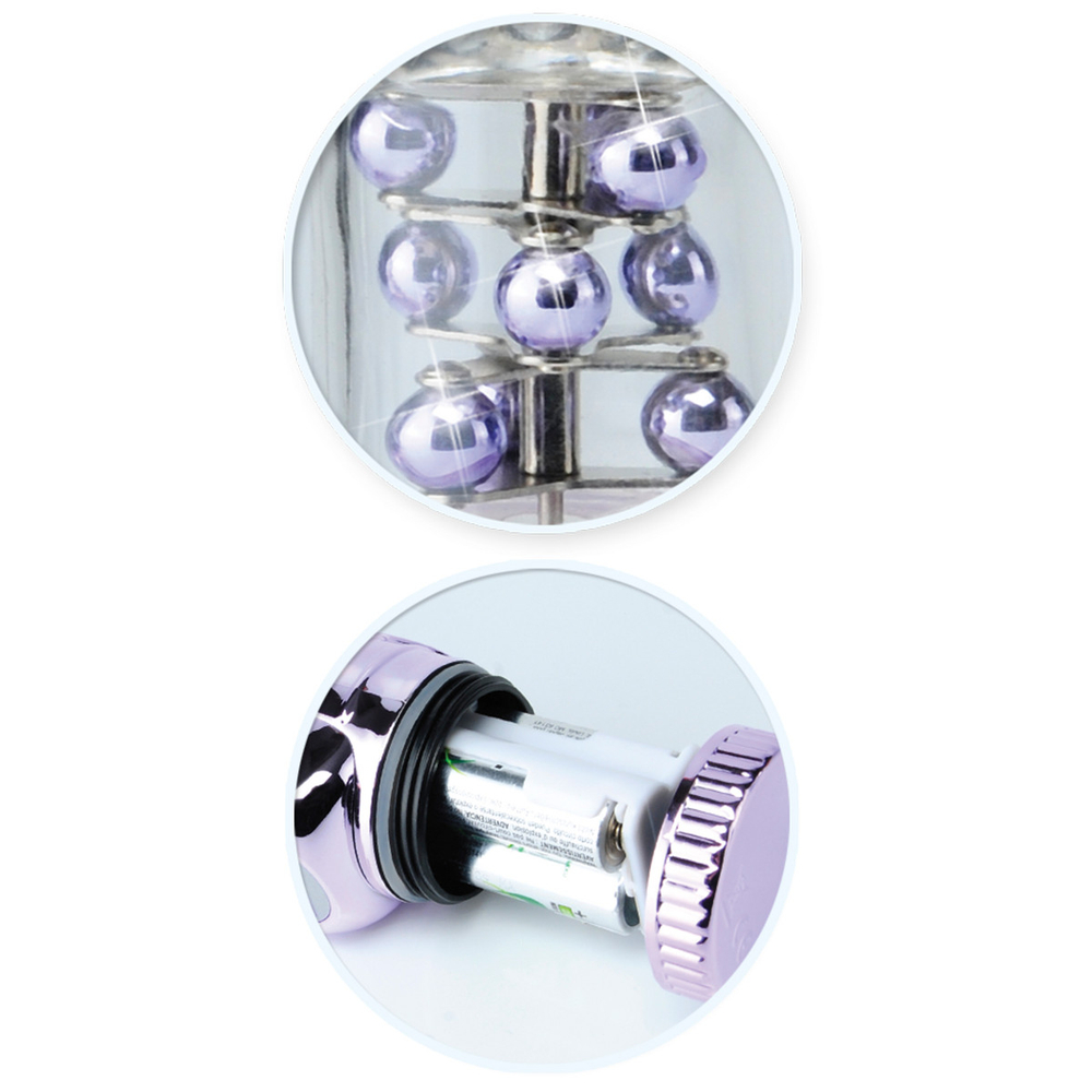 Вибратор хай-тек Fancy Rabbit Pearl - 25 см. (Цвет: прозрачный)