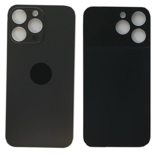 Задняя крышка для Apple iPhone 14 Pro Max Черный (широкий вырез под камеру) - Премиум