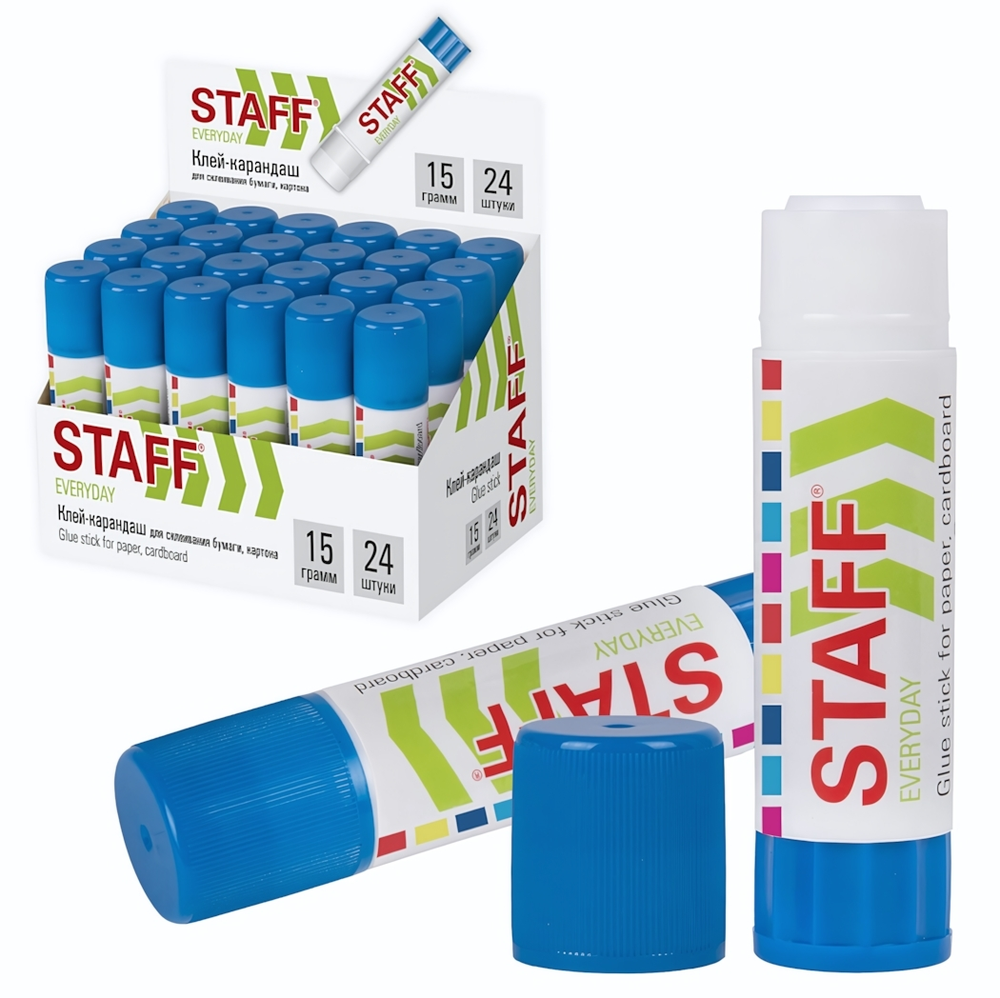 Клей-карандаш 15гр. (STAFF)