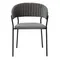 Стул Turin темно-серый с чёрными ножками
