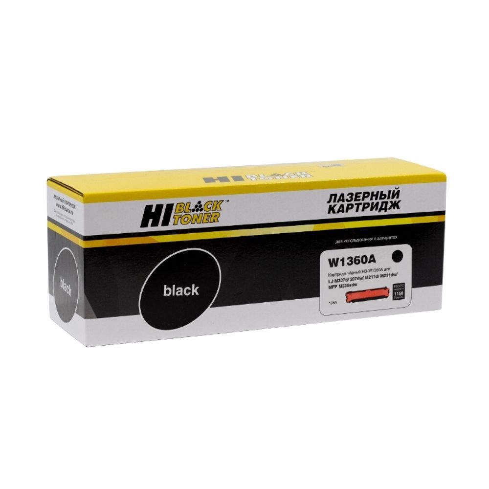 Картридж Hi-Black (HB-W1360A) для HP LaserJet M211/MFP M236, 1,15K