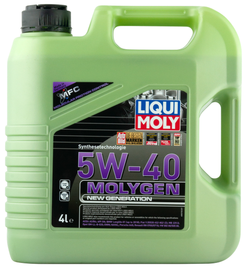 Масло моторное синтетическое LIQUI MOLY 5W40 Molygen New Generation 4л