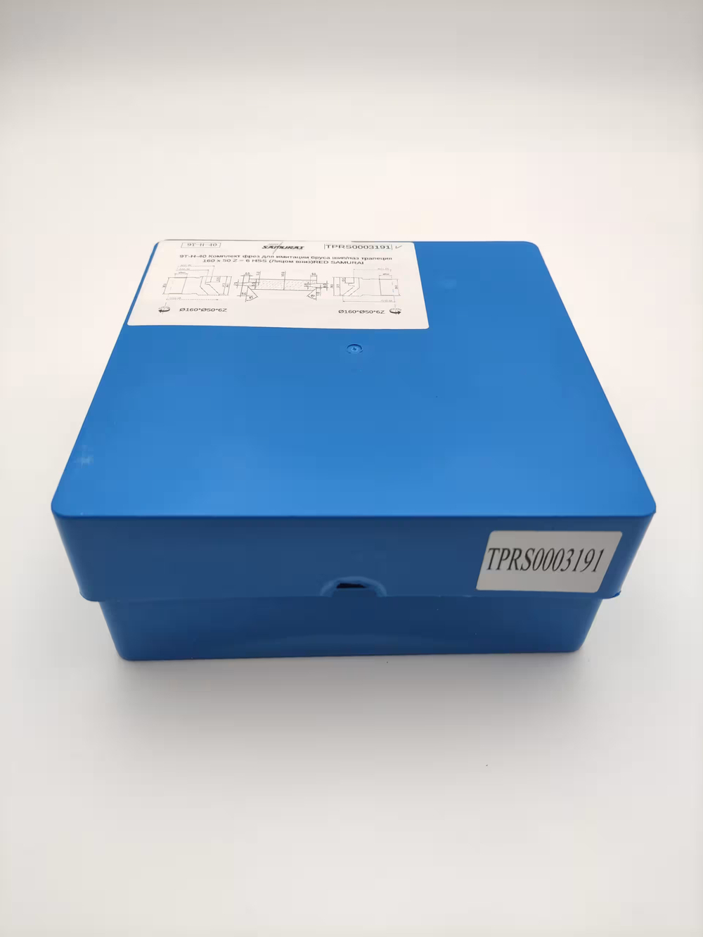 9Т-Н-40 Комплект фрез для имитации бруса шип/паз трапеция 170 х 50 Z = 6 HSS (Лицом вниз) RED SAMURAI