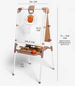 Доска знаний - мольберт двусторонний, белый