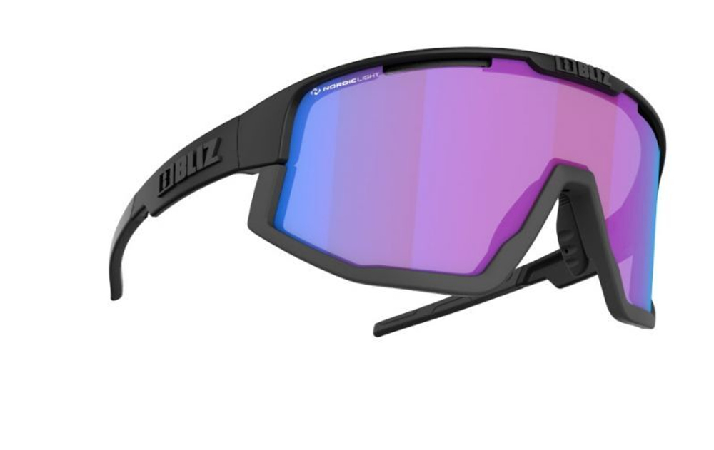 Очки BLIZ VISION Nordic Light Begonia: Violet w blue multi, Matt Black 52101-14N