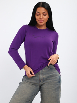 Лонгслив фиолет