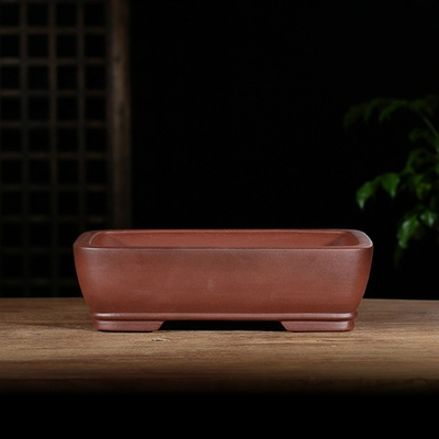 Состаренный неглазурованный горшок для бонсай (исинская керамика) | 31.0*22.0*11.5