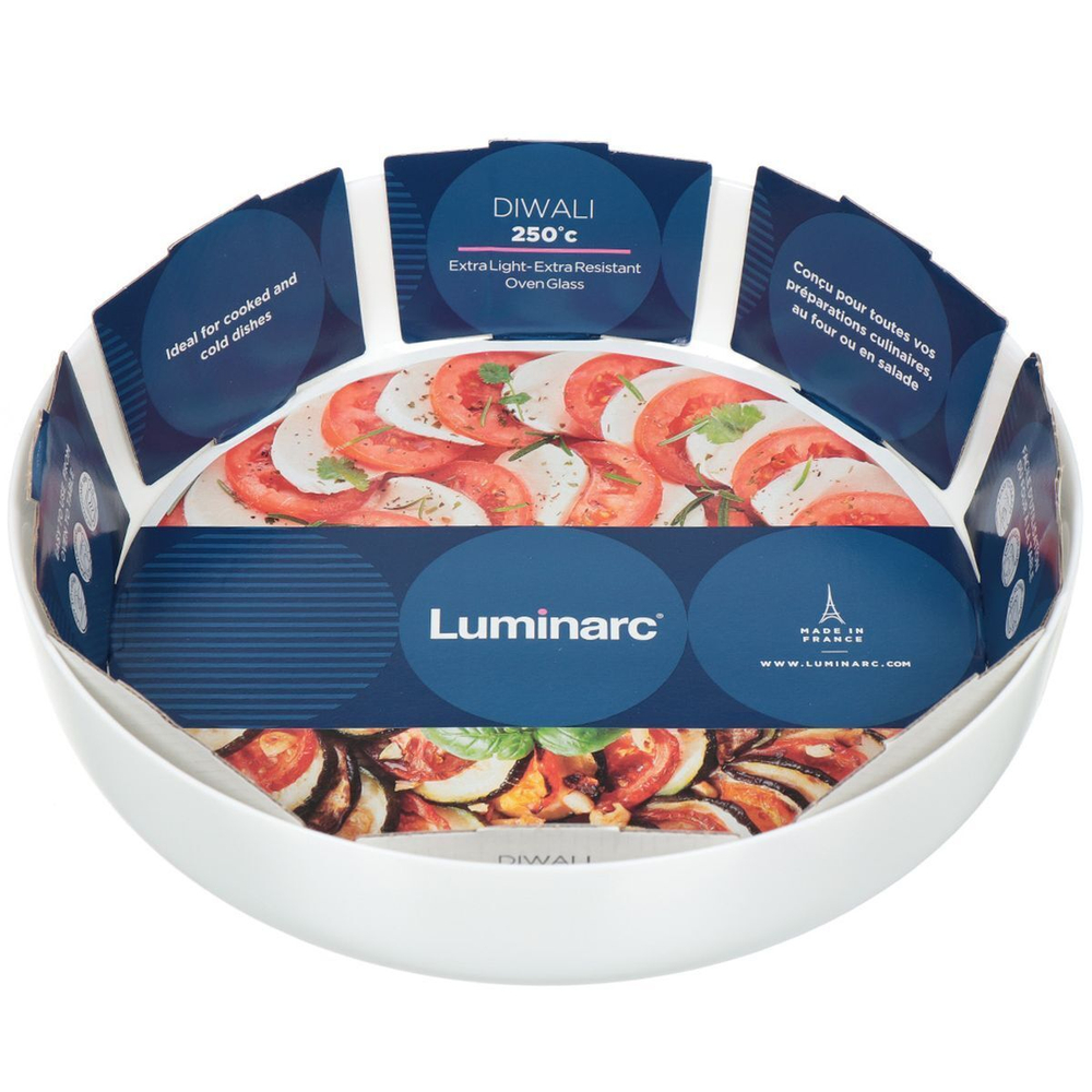 Форма для запекания стекло, 30х30 см, кругл, Luminarc, Diwali, N2946