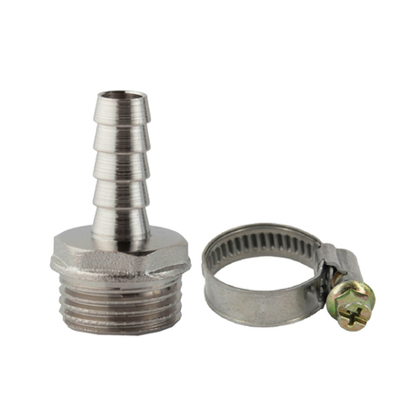 Комплект для присоединения шланга 1/2" (штуцер+ хомут),MP