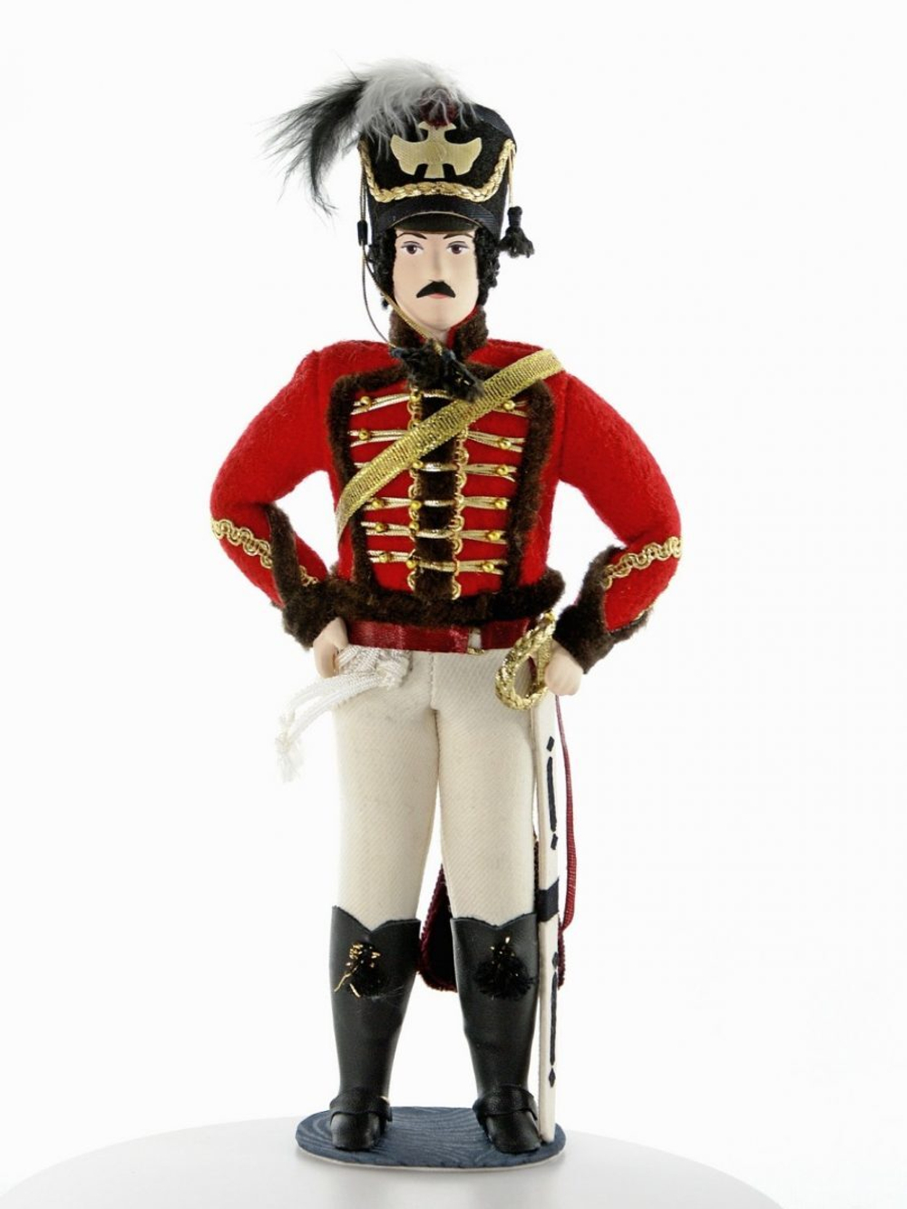 Кукла коллекционная гусар Денис Давыдов, 19 век, Россия