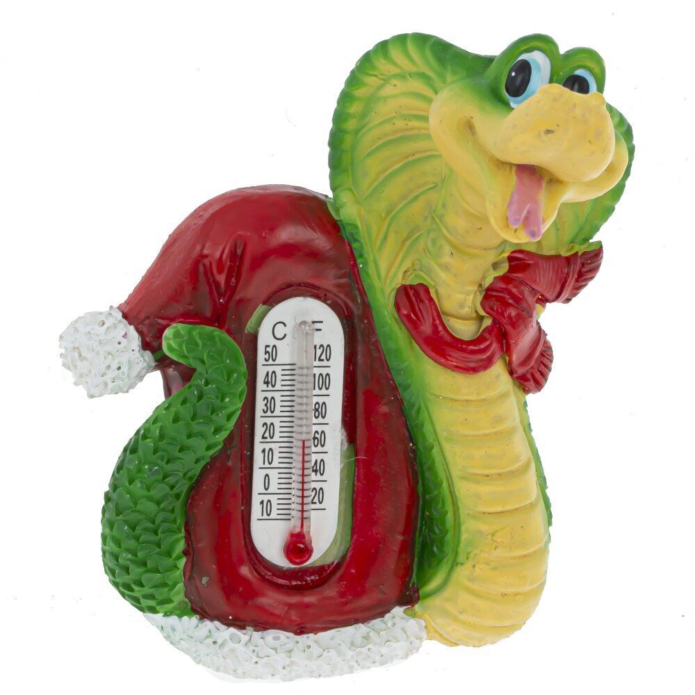 GAEM Магнит с термометром "Змея", L4,5 W3 H7,5 см, 6в.