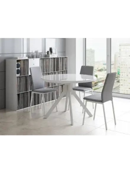 Стол кухонный обеденный круглый раздвижной 110х110х75 см