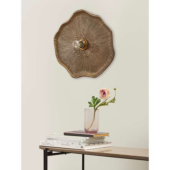 Светильник настенный wildflower, 41х46 см, античная латунь