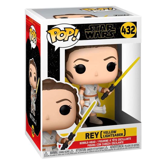 Фигурка Funko POP! Bobble Star Wars Ep 9 Rey w/ Yellow Lightsaber (432) 51482 / Фигурка Фанко ПОП! по мотивам вселенной "Звёздные Войны", Рей