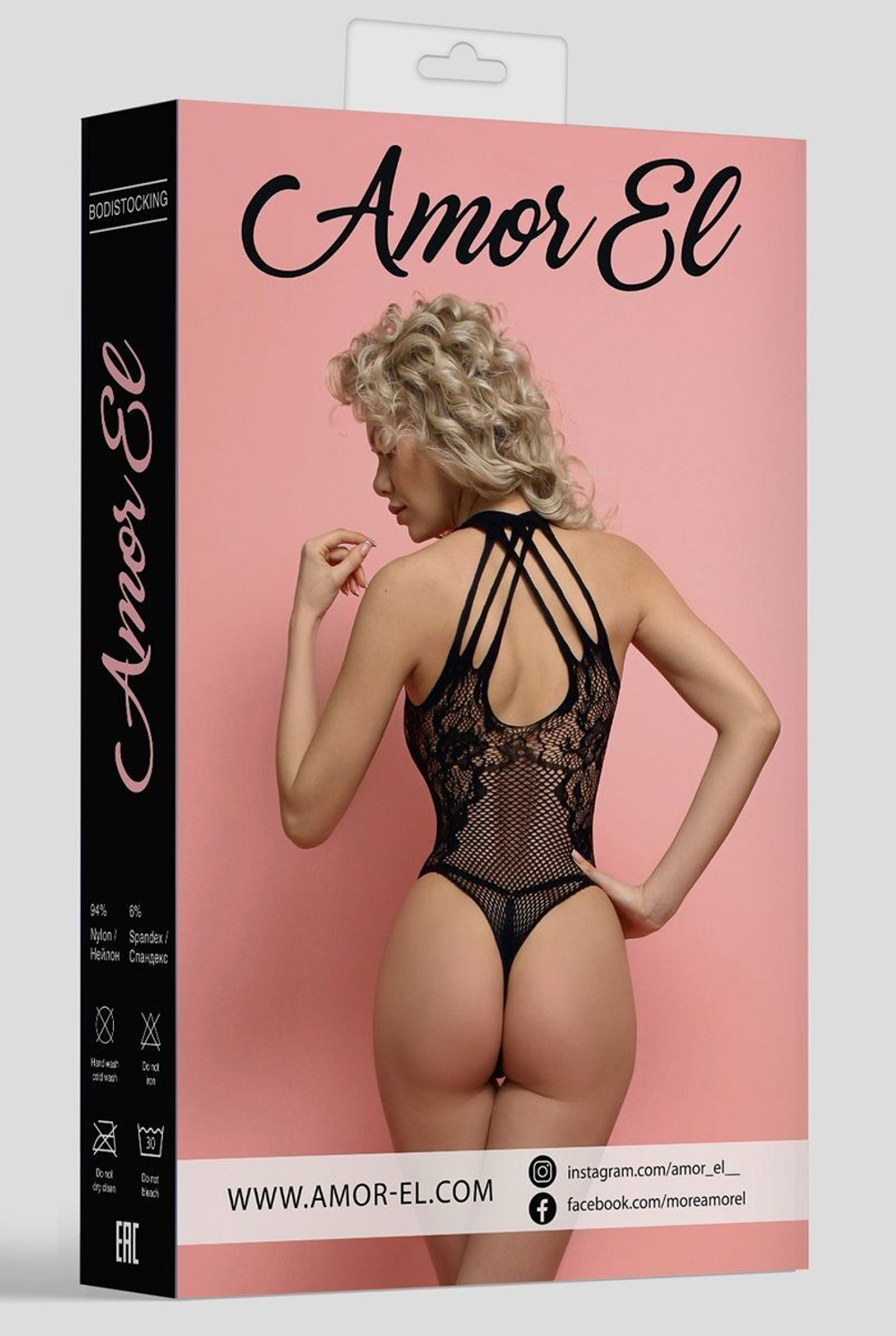 Сексуальное боди с доступом и V-образным воротником (Размер: S-M) (Цвет: черный)