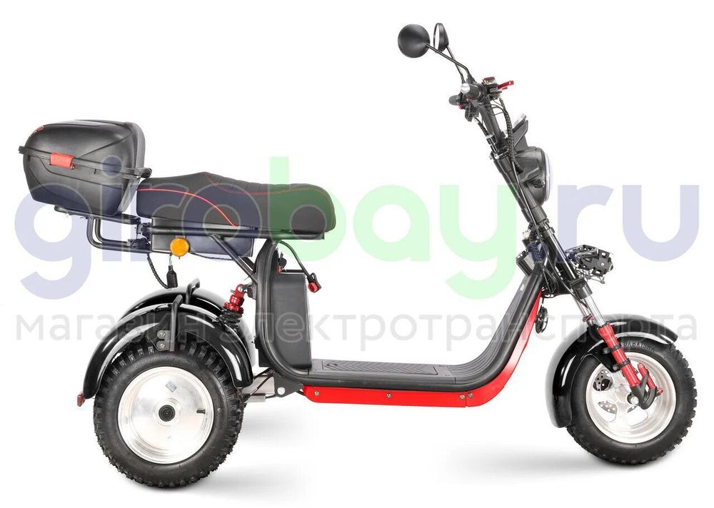 Электроскутер WHITE SIBERIA IKRA 5000w - (Черный) фото 8 фото №10