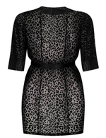 Коротенький пеньюар Jagueria с леопардовым принтом