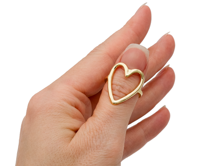 Кольцо "Сердце" 23мм (уценка)