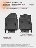 Передние автомобильные коврики ЭВА с бортами для GAC GS8 II (23-н.в.)