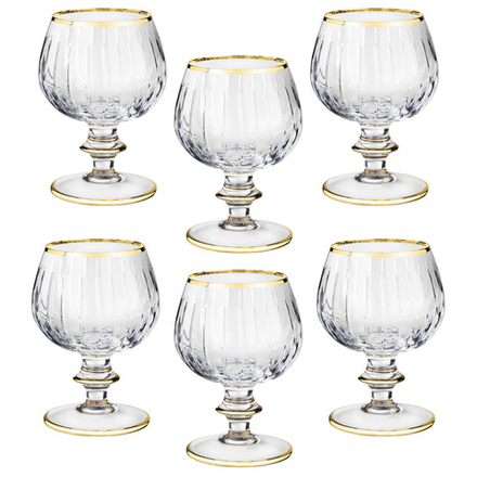 НАБОР БОКАЛОВ ДЛЯ КОНЬЯКА ИЗ 6 ШТ. 350 МЛ